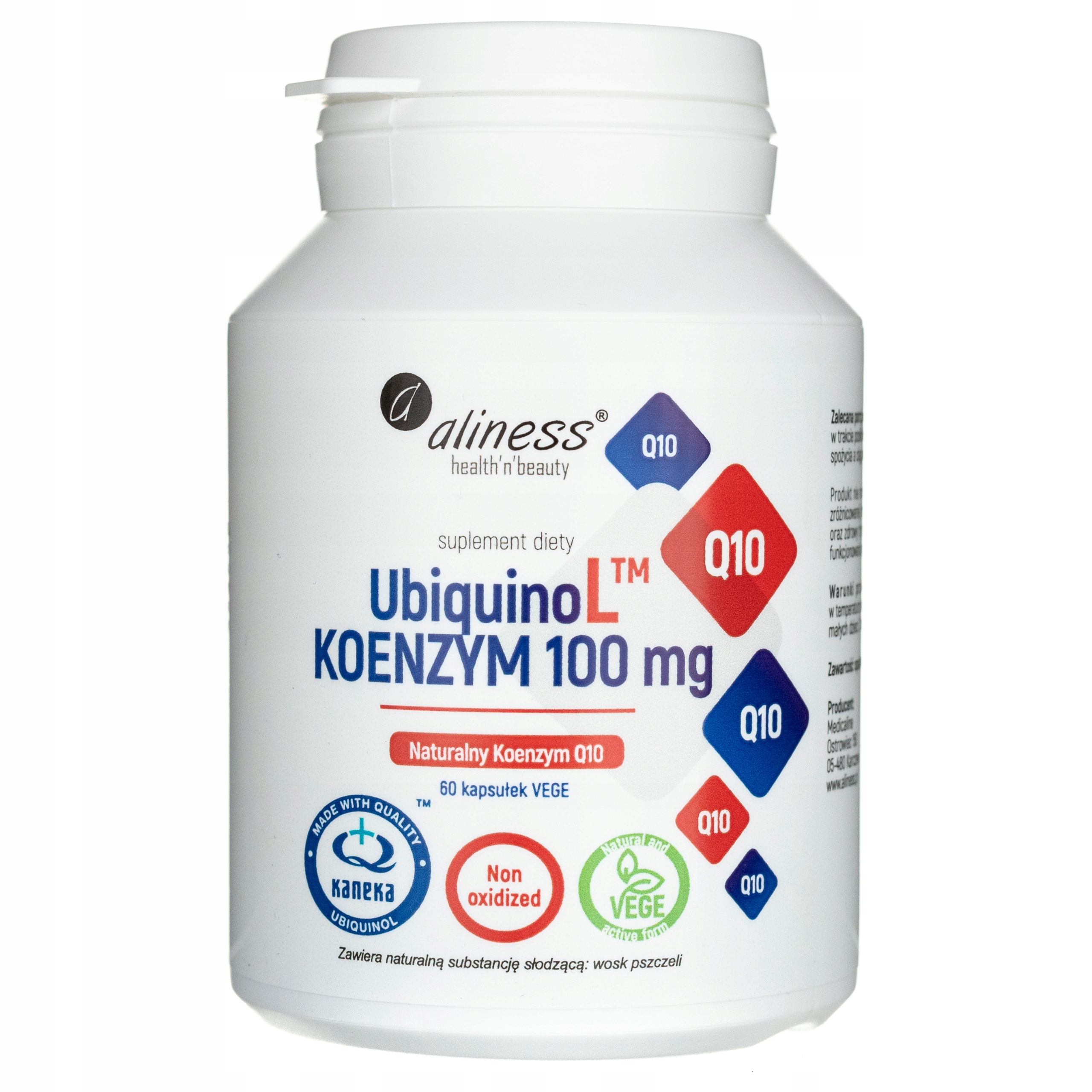 Aliness UbiquinoL naturalny koenzym Q10 100 mg 60 kapsułek