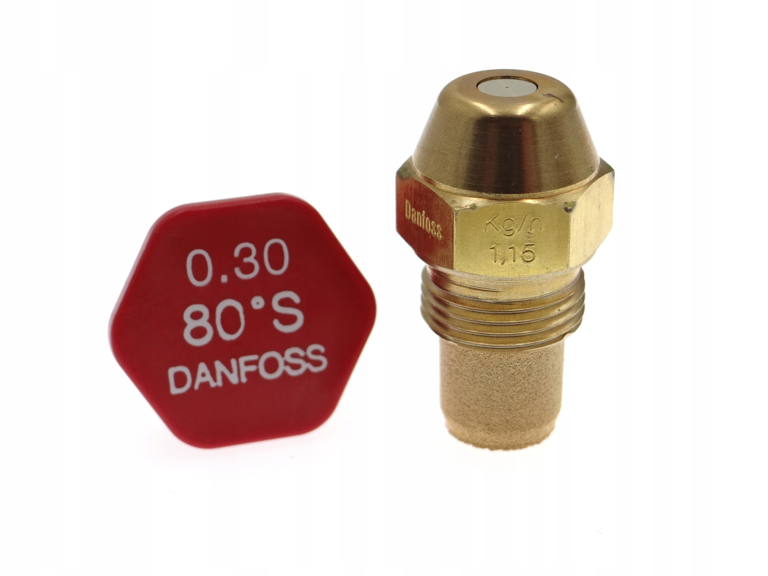 Tryska Danfoss pro olejové hořáky 0,30 USgal/h 80°S 1,15 kg/h