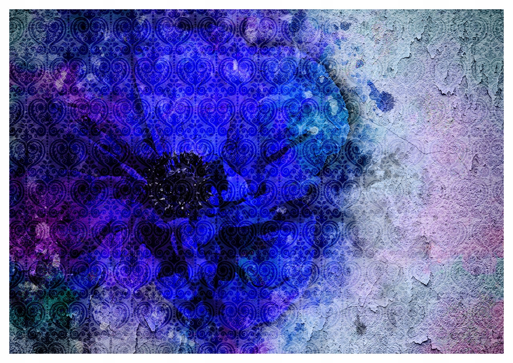 Vliesová fototapeta Maki Vintage Abstrakt a Melancholia 368x280 lepidlo