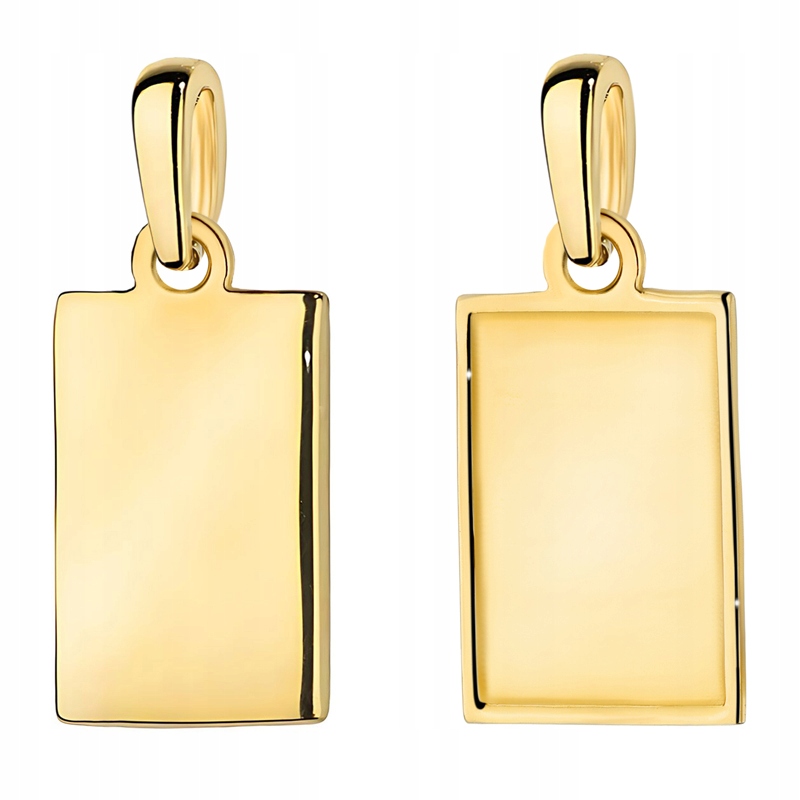 Zlatý Přívěsek Přívěsek Dámský pr. 585 14k Plech Vojenská Známka Gravírování