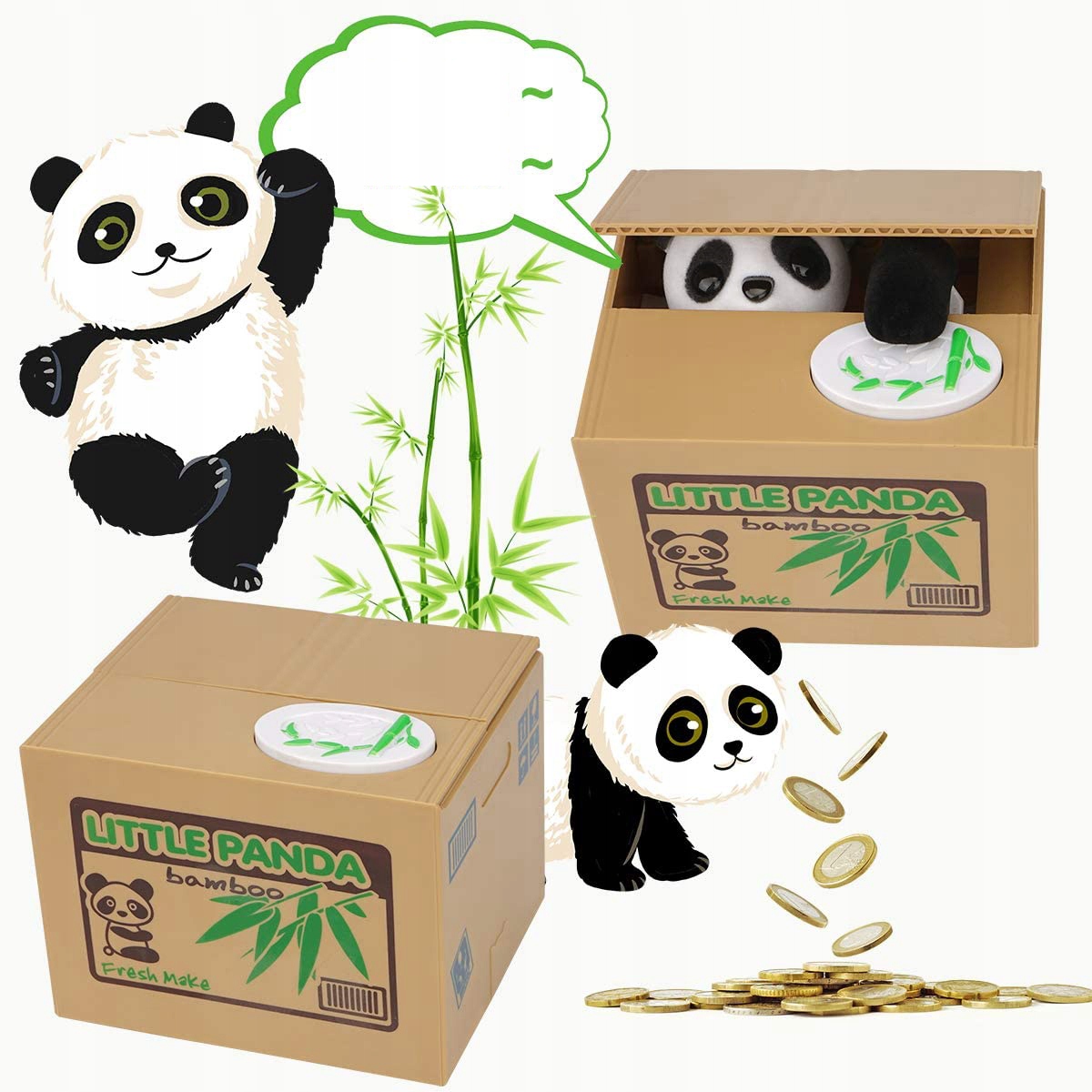 

Skarbonka Interaktywna Panda Dla Dzieci