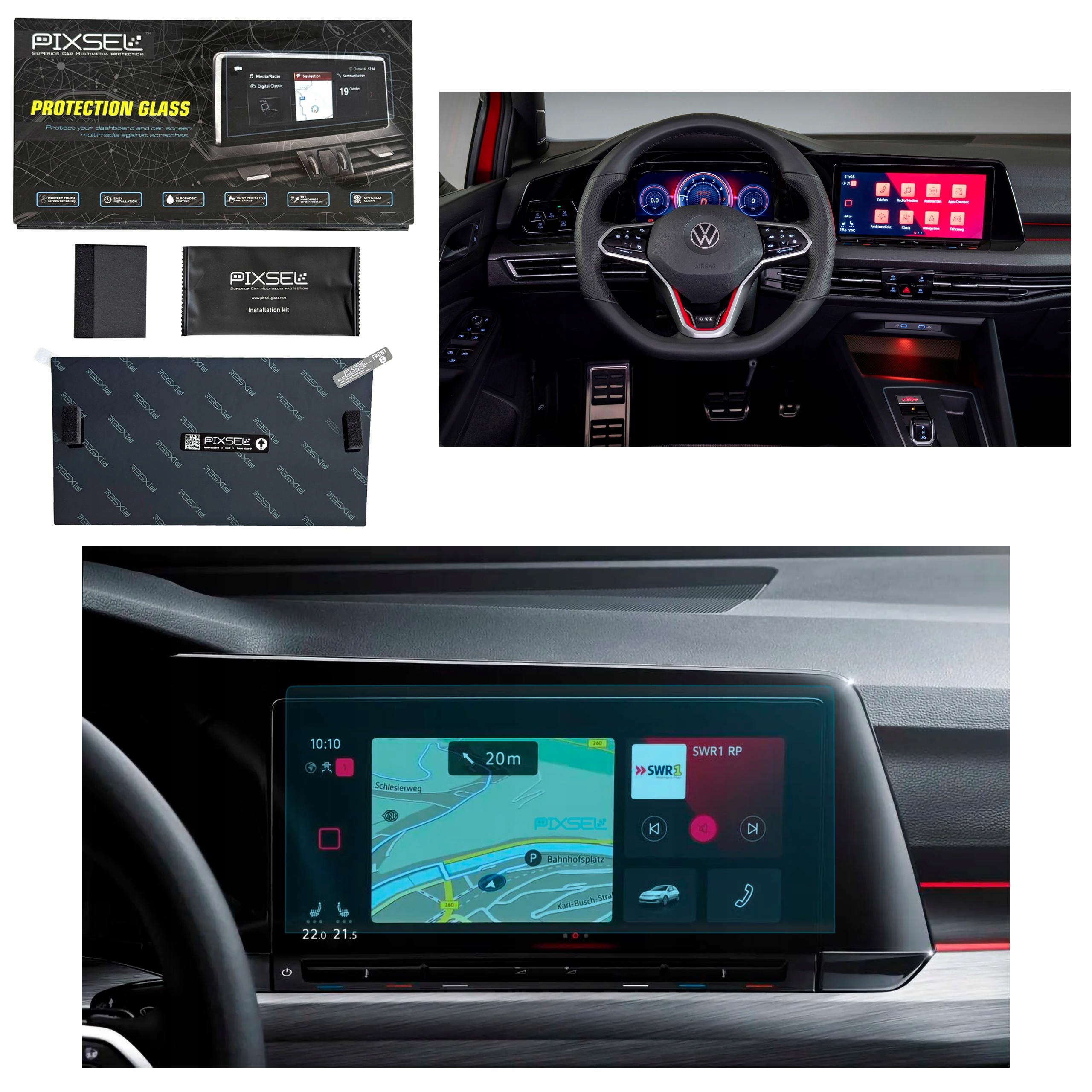 Antyodciskowe Matowe Szkło Ochronne Volkswagen GOLF-10.9“ 2020-2023