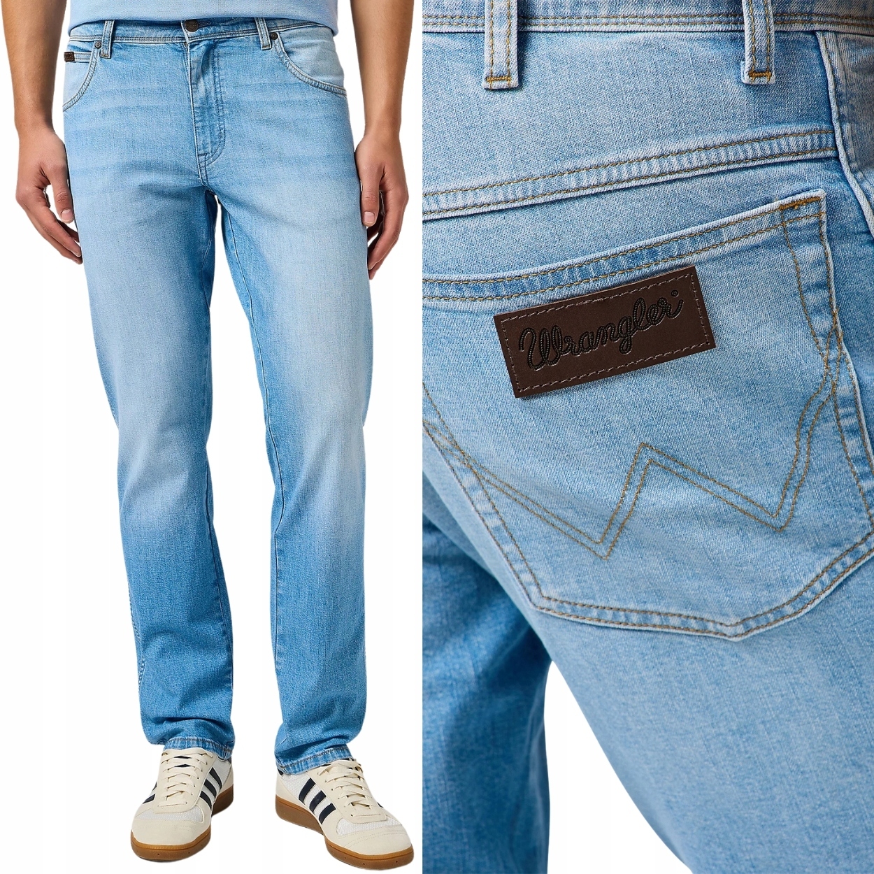 Wrangler Texas Slim Slate Džins lehce přiléhavé džínové kalhoty W38 L32