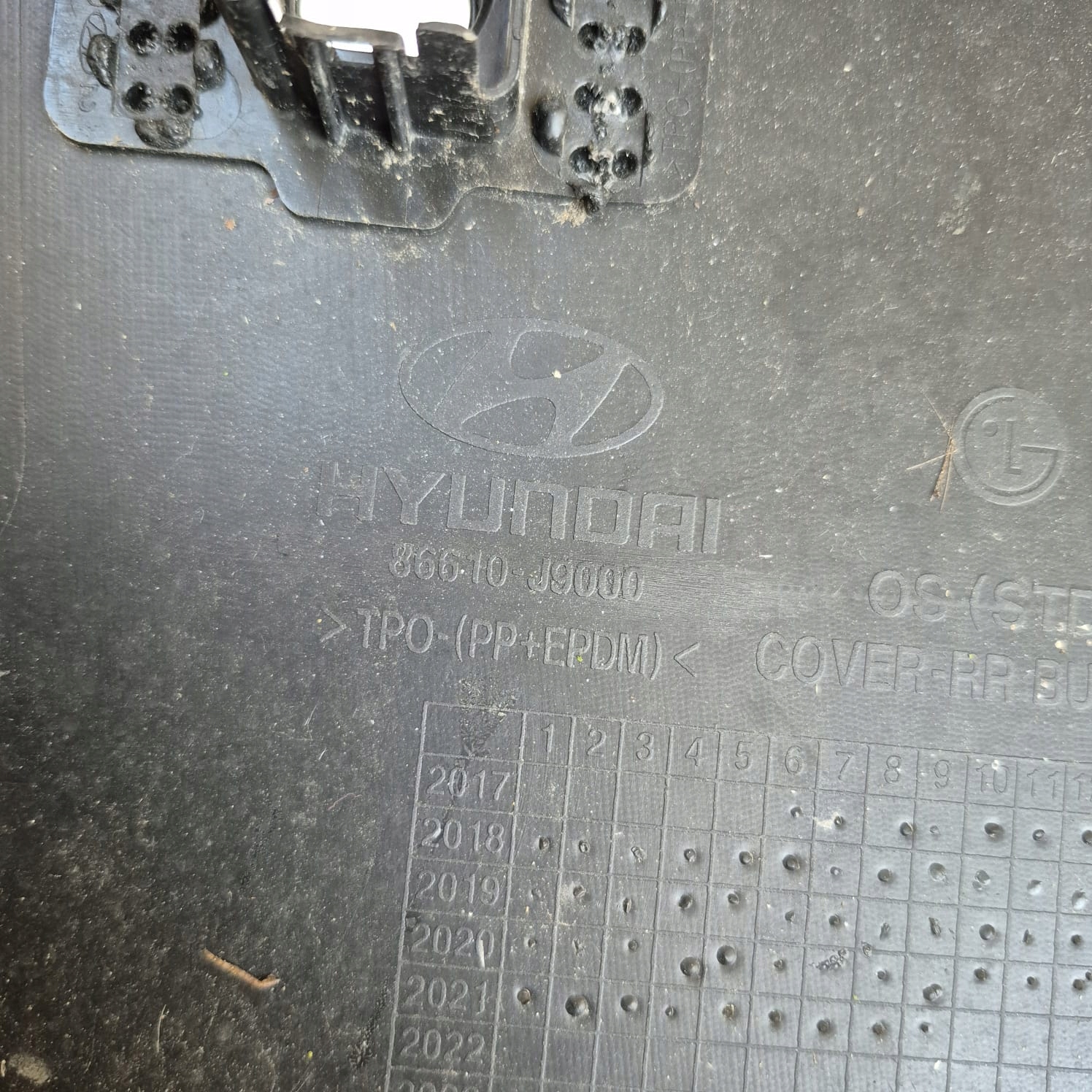 HYUNDAI KONA e 1 17-20 Paraurti posteriore posteriore PDC