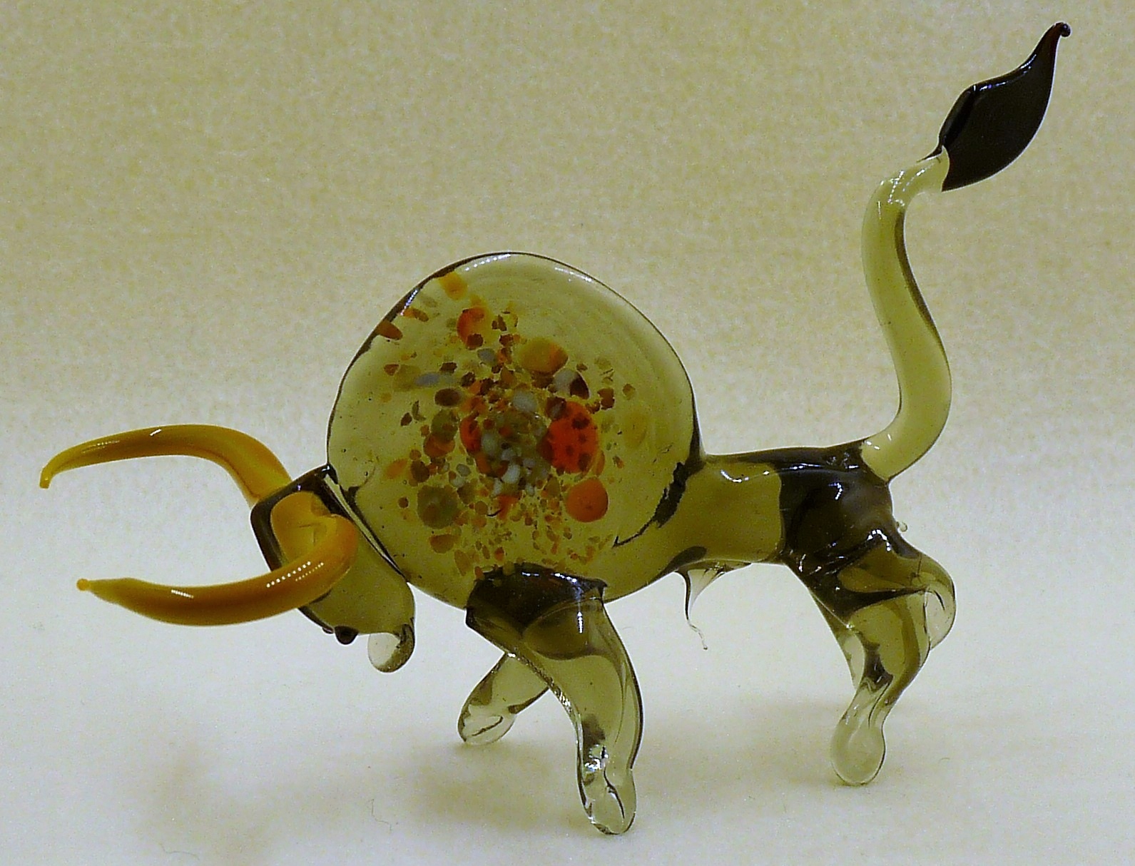 Figurka szklana Byk Szary Zodiak Fd duża