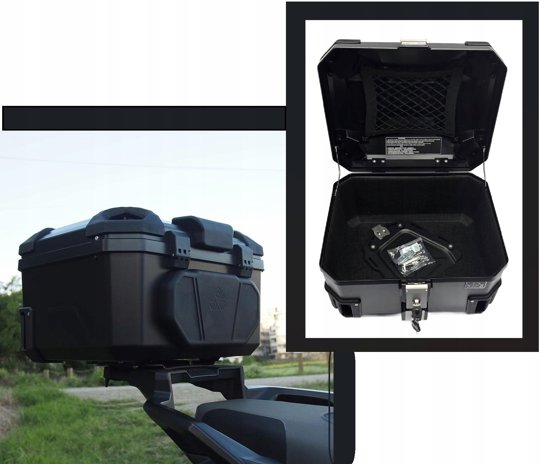 Motocyklový kufr Abs 48L Boston TopX Ktm Duke 790 890 Supeer Adv 1190 1090