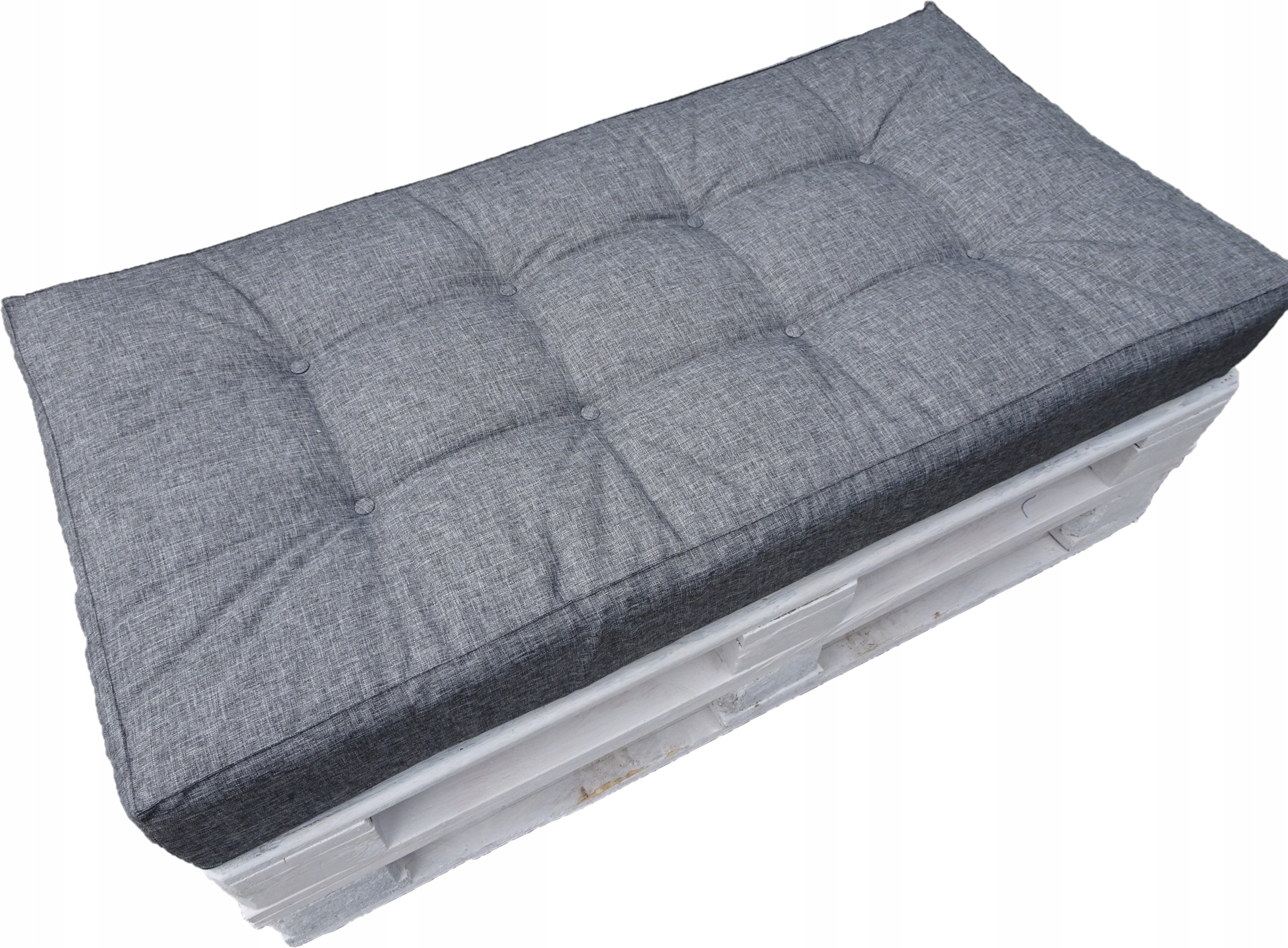 Polštář na Paletu 120 x 60 Silver 23 šedý
