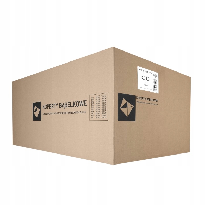 

Koperty Bąbelkowe Ochronne CD 180X165 100 szt