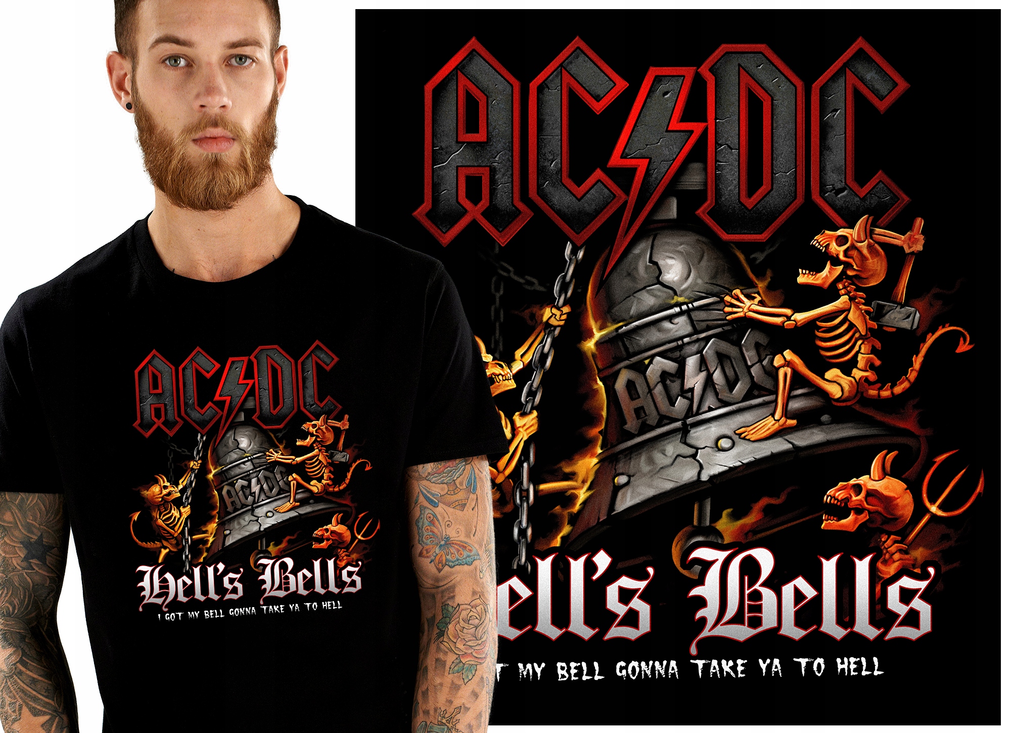 

Acdc Ac DC Ac/dc 100 Wzorów Koszulka Męska XXL