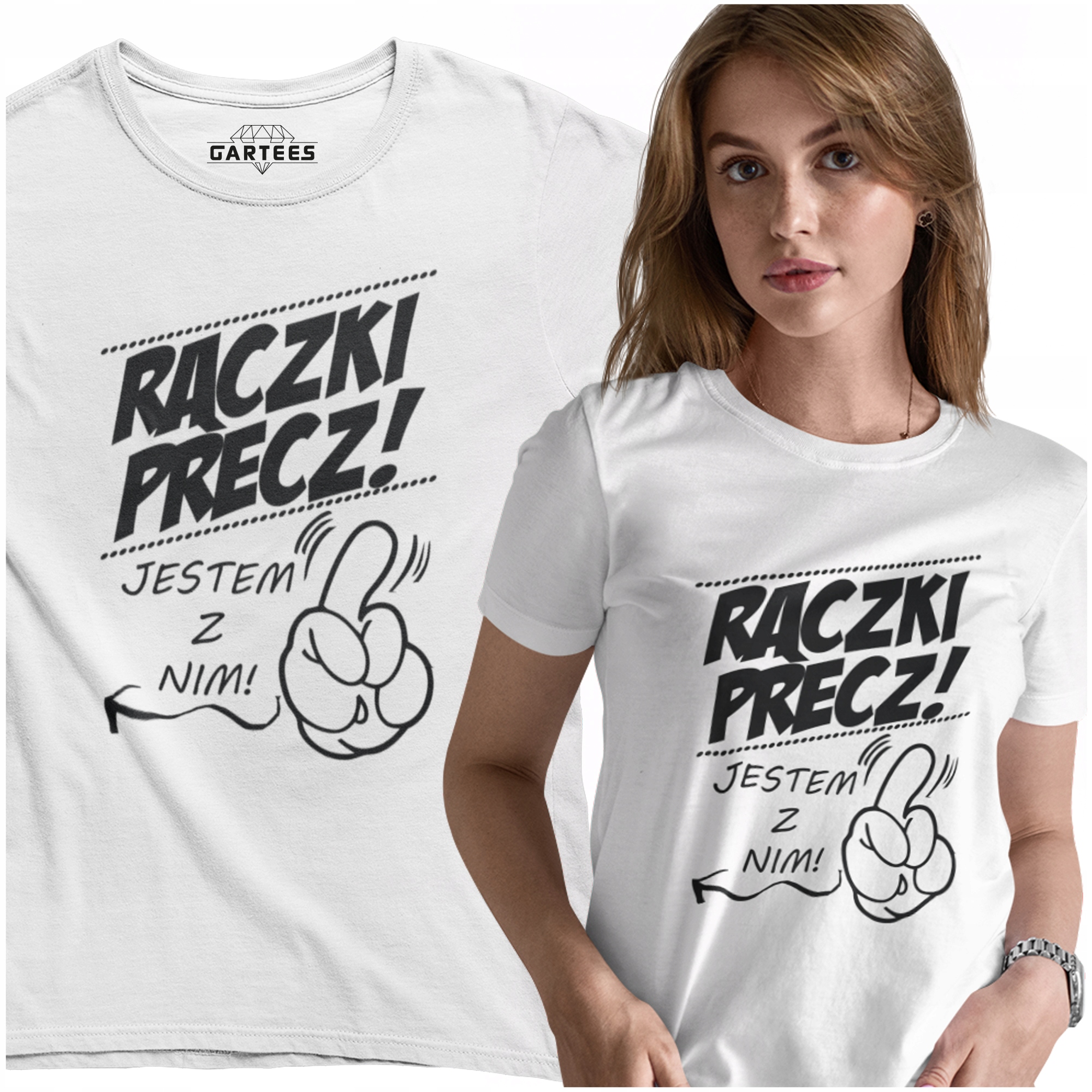 

T-shirt Dla Niej Super Prezent Rączki Precz Dzień