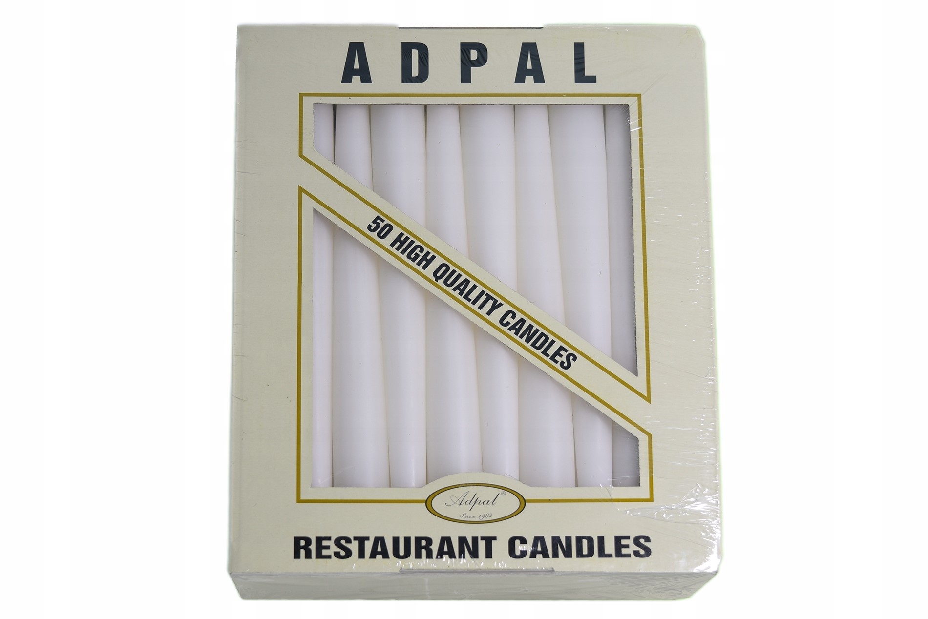 

50x Świece stożkowe świeca świeczki 210/21 Białe