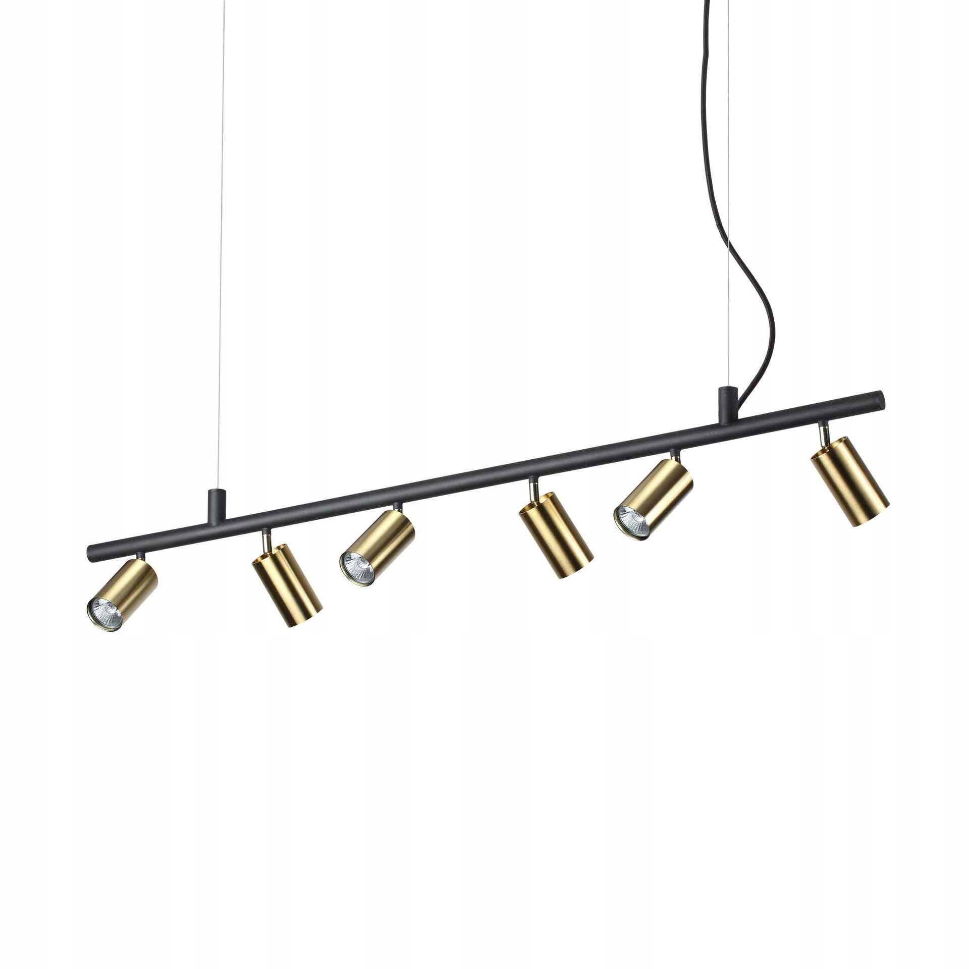 Závesné bodové svietidlo Ideal Lux Dynamite SP6 Ottone Satinato 244648 GU10