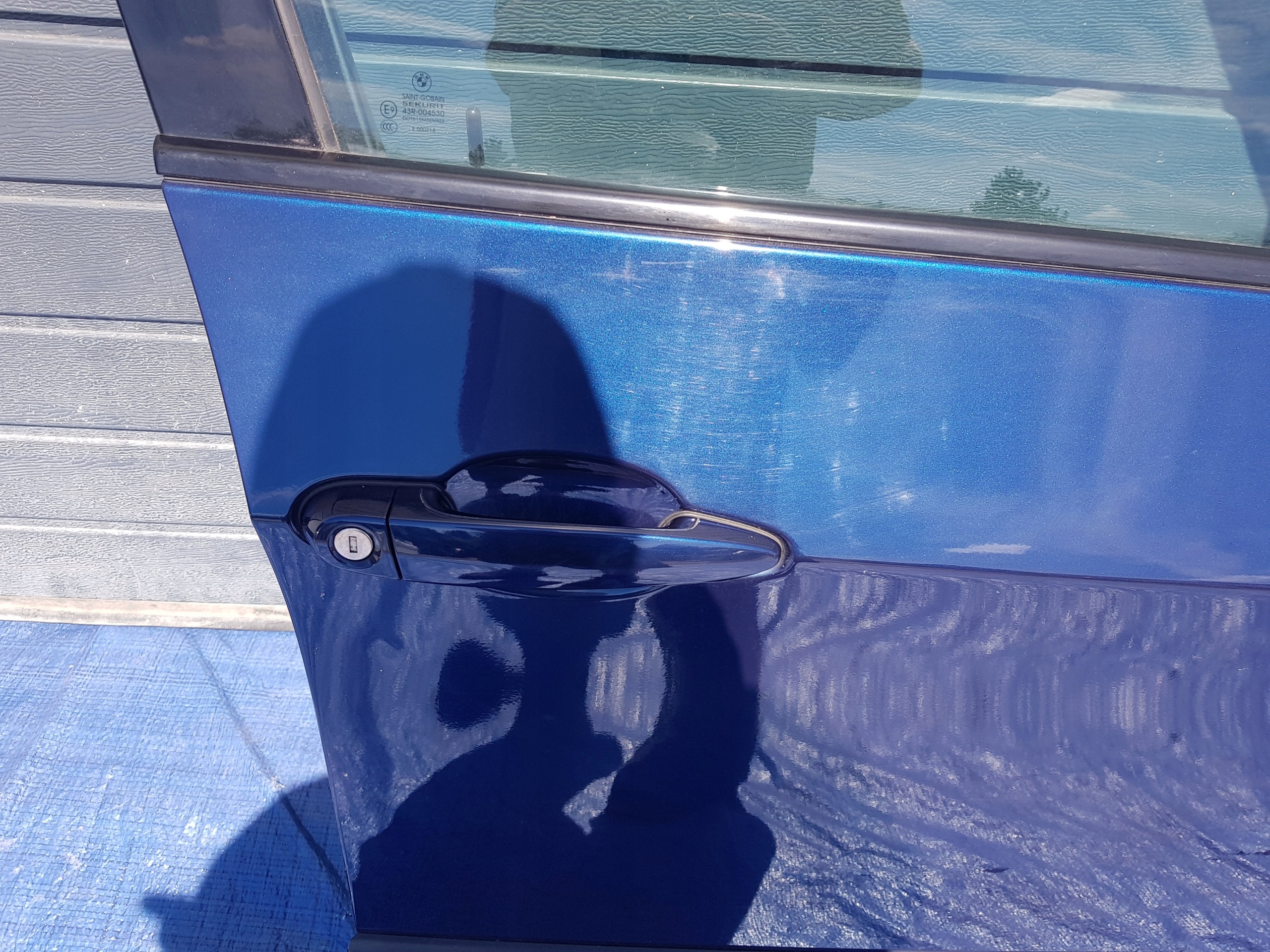 BMW X5 e70 door right right front front blue a76 A76/5