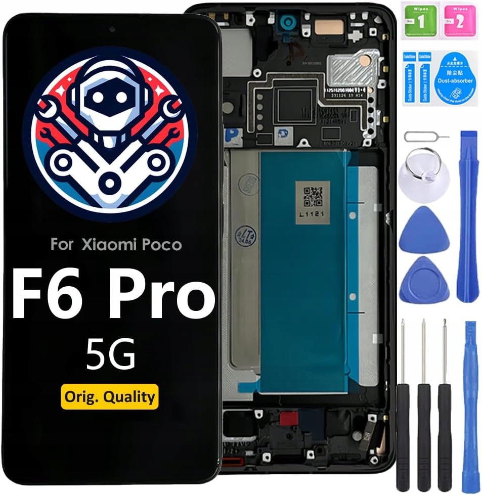 LCD digitizér s rámeček pro Xiaomi Poco F6 Pro