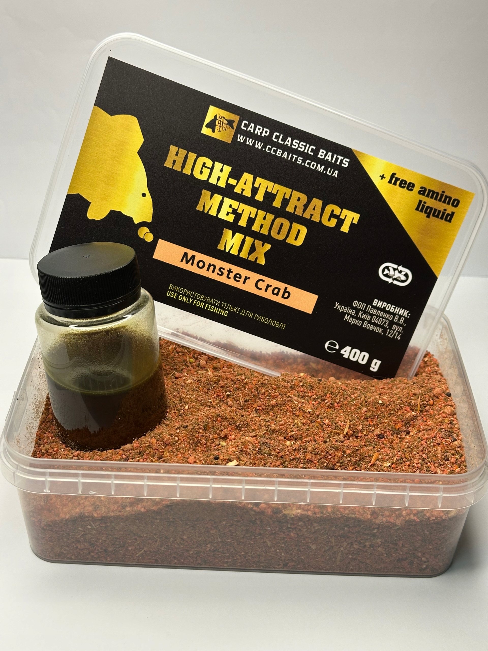 Method MIX Carp Classic Baits 400g Liquid Monster Crab