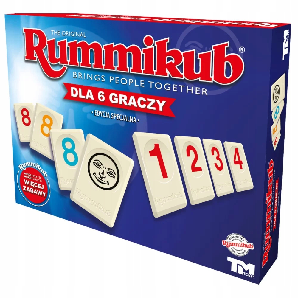 Gra Rummikub Wersja Dla 6 Graczy pełne wydanie Pl