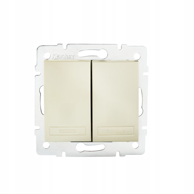 

Przycisk włącznik świecznikowy perłowy Domo Kanlux