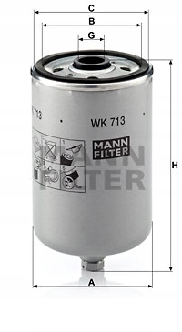 Mann-Filter WK 713 паливний фільтр