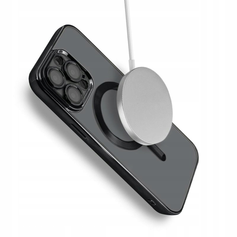 ETUI MAGNETIC SHINE +SZKŁO 9H do IPHONE 15 PRO Typ plecki