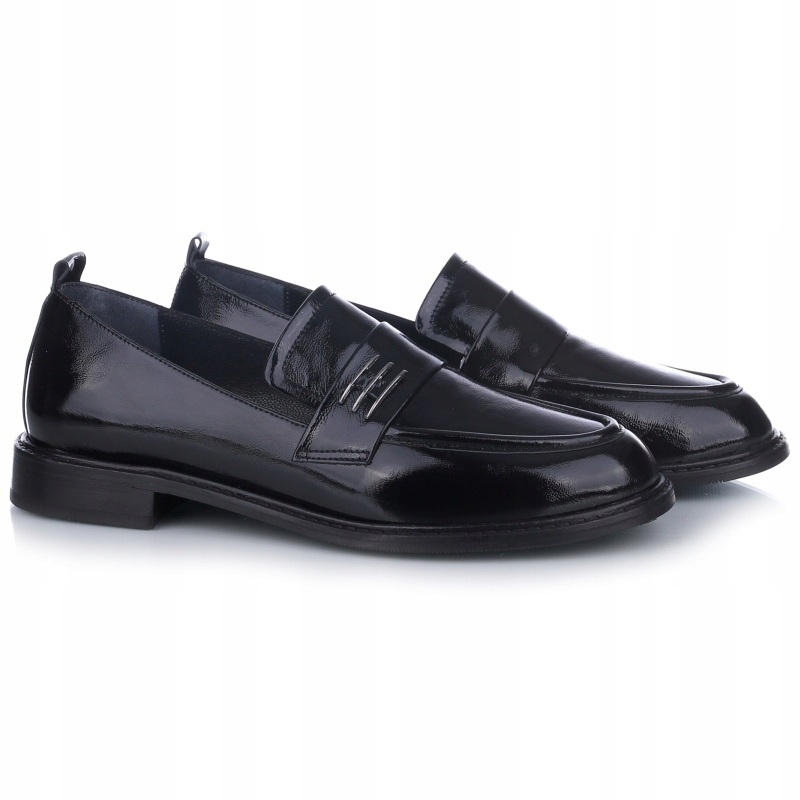 Dámské mokasíny Bombonella 10T-731.100 08 T Syh černé Kůže VEL.41