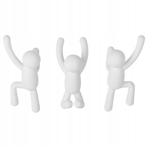 Nástěnné věšáky Buddy bílé do předsíně