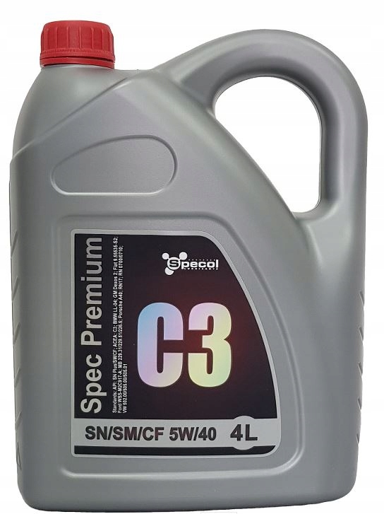 

Specol Spec Premium C3 Sn/sm/cf 5W40 4L
