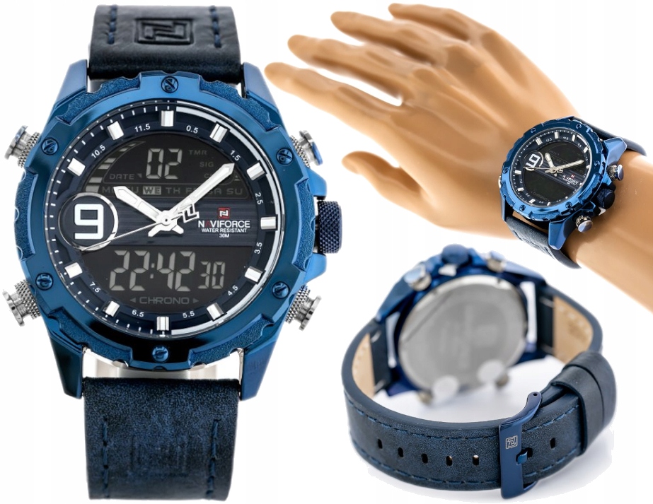 

Modny Zegarek Męski Na Skórzanym Pasku Minutnik