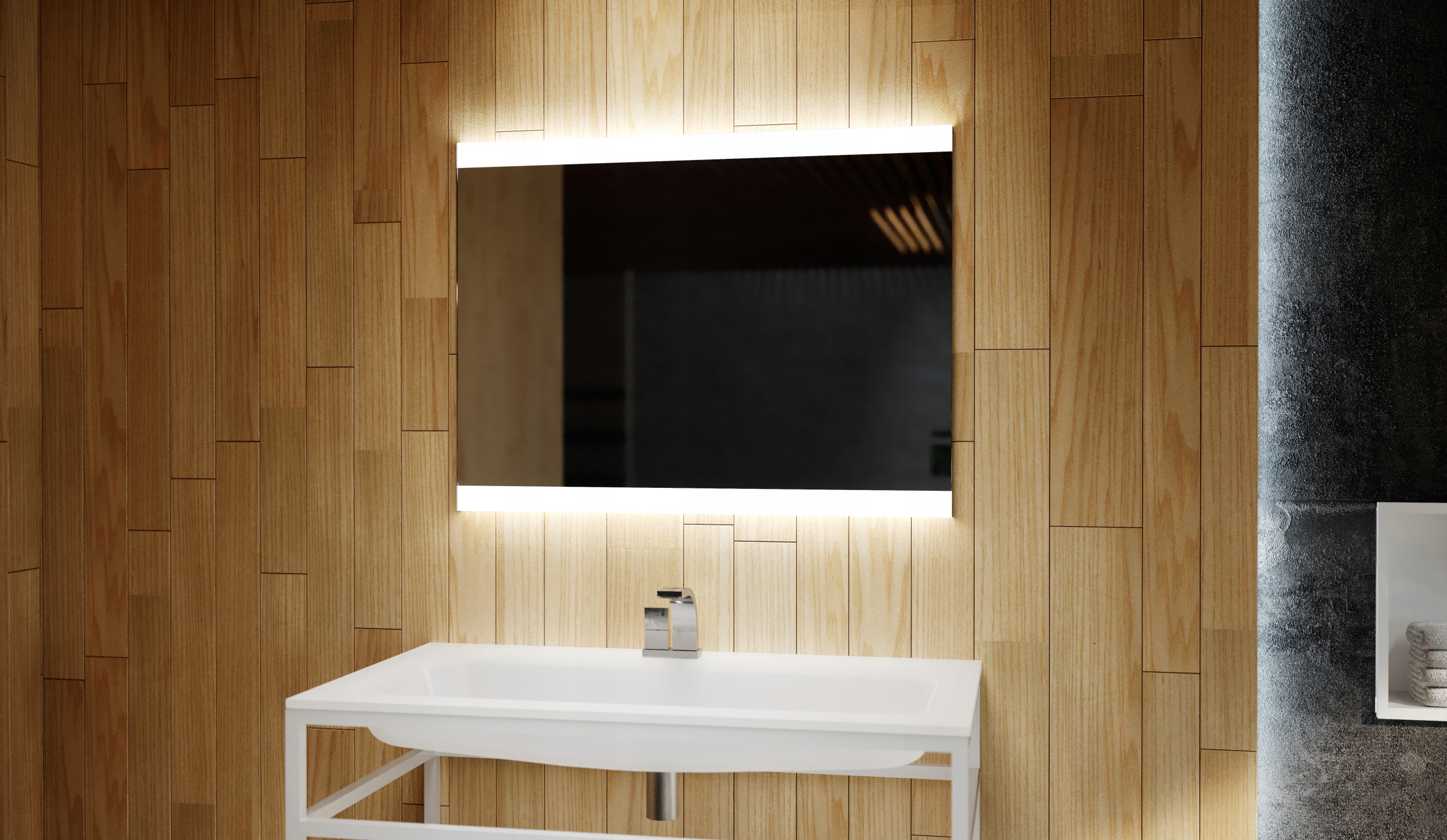 

Mcj lustro Led 80x60 cm z wyłącznikiem