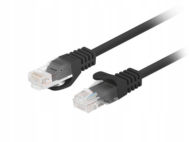 Lanberg Patchcord kat.5e Utp 7.5m czarny fluke