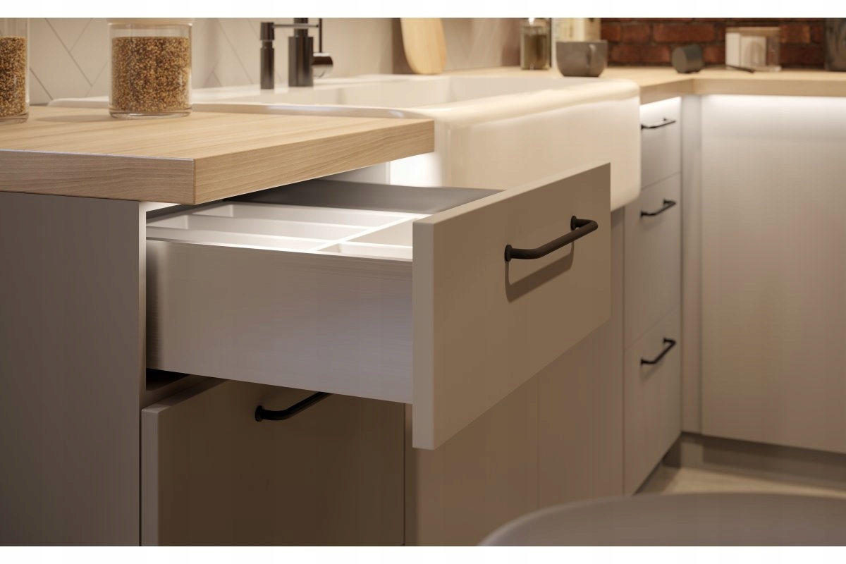 Szuflada GTV Axis PRO biała wysoka 450 H167 L450 3D Cichy Domyk 40kg Kod producenta PB-AXISPRO-KPL450C1