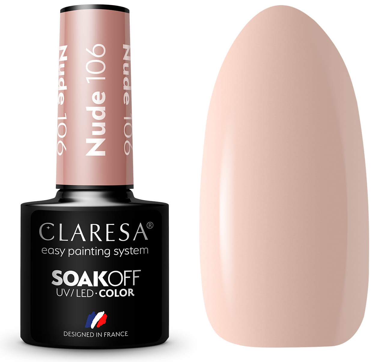 

Claresa Lakier Hybrydowy Nude 106