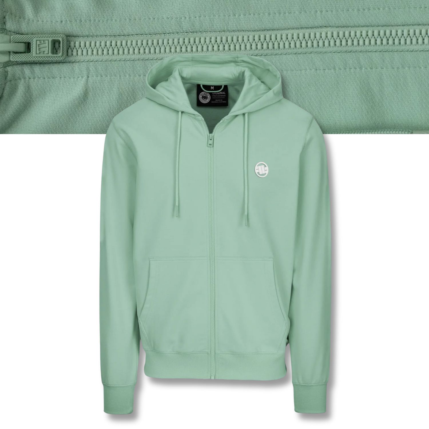 Pánská Rozepínací Mikina s kapucí Pitbull Small Logo Nugget, měkká, tenčí