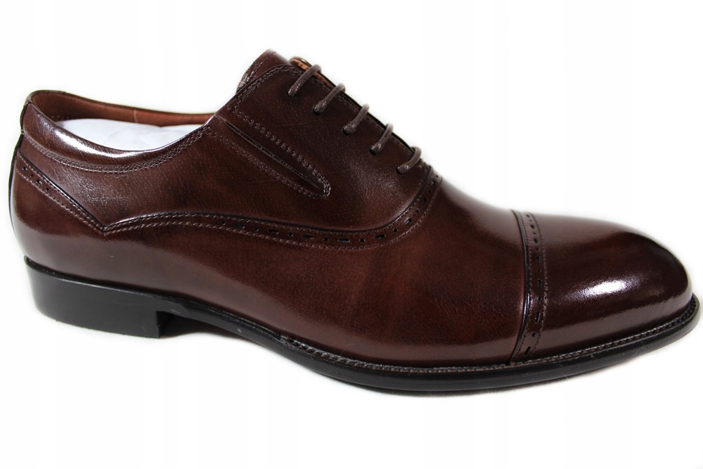 Pánské polobotky Brooman T83-294 VEL.40 Kůže Hnědá