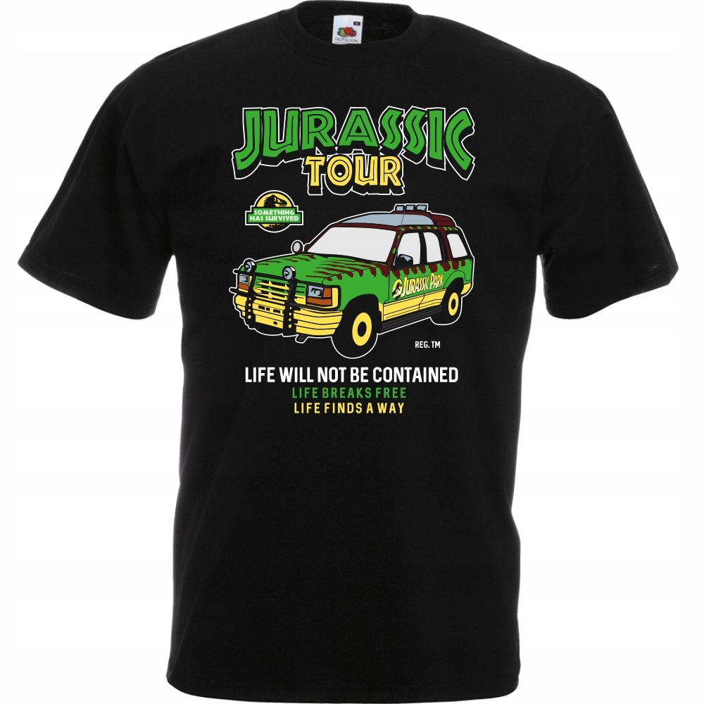 

Koszulka Jurassic tour jeep auto S czarna