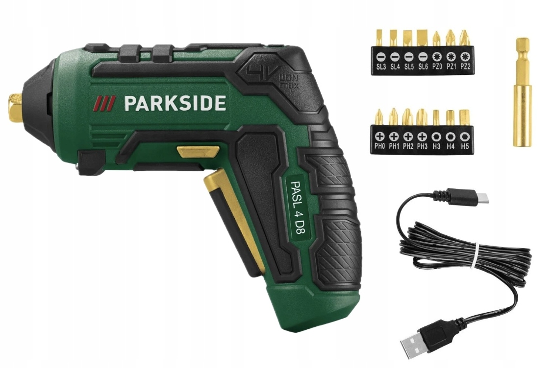 Parkside aku wkrętarka 10Nm/4V Pasl 4 D8 edycja limitowana 30-lat Parkside
