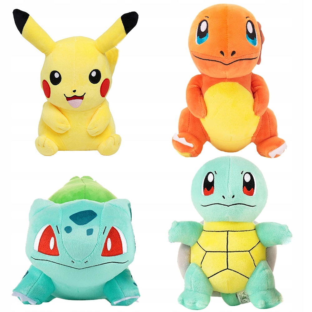 

Maskotki Pokemon Go Pikachu Bulbasaur Komplet