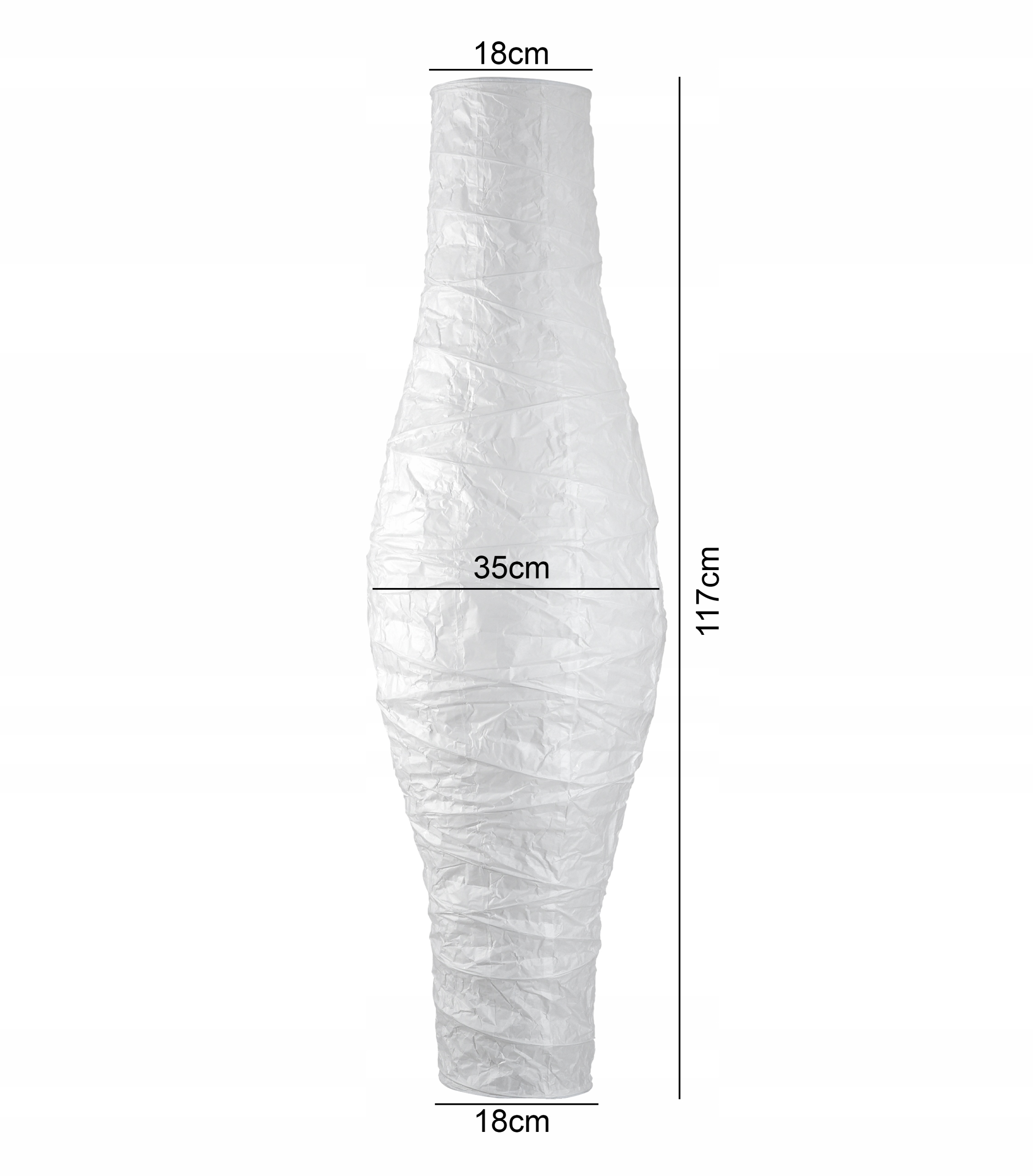 ZAPASOWY KLOSZ PAPIEROWY LAMPY PODŁOGOWEJ 117 CM Kod producenta ABAŻUR DUDERO