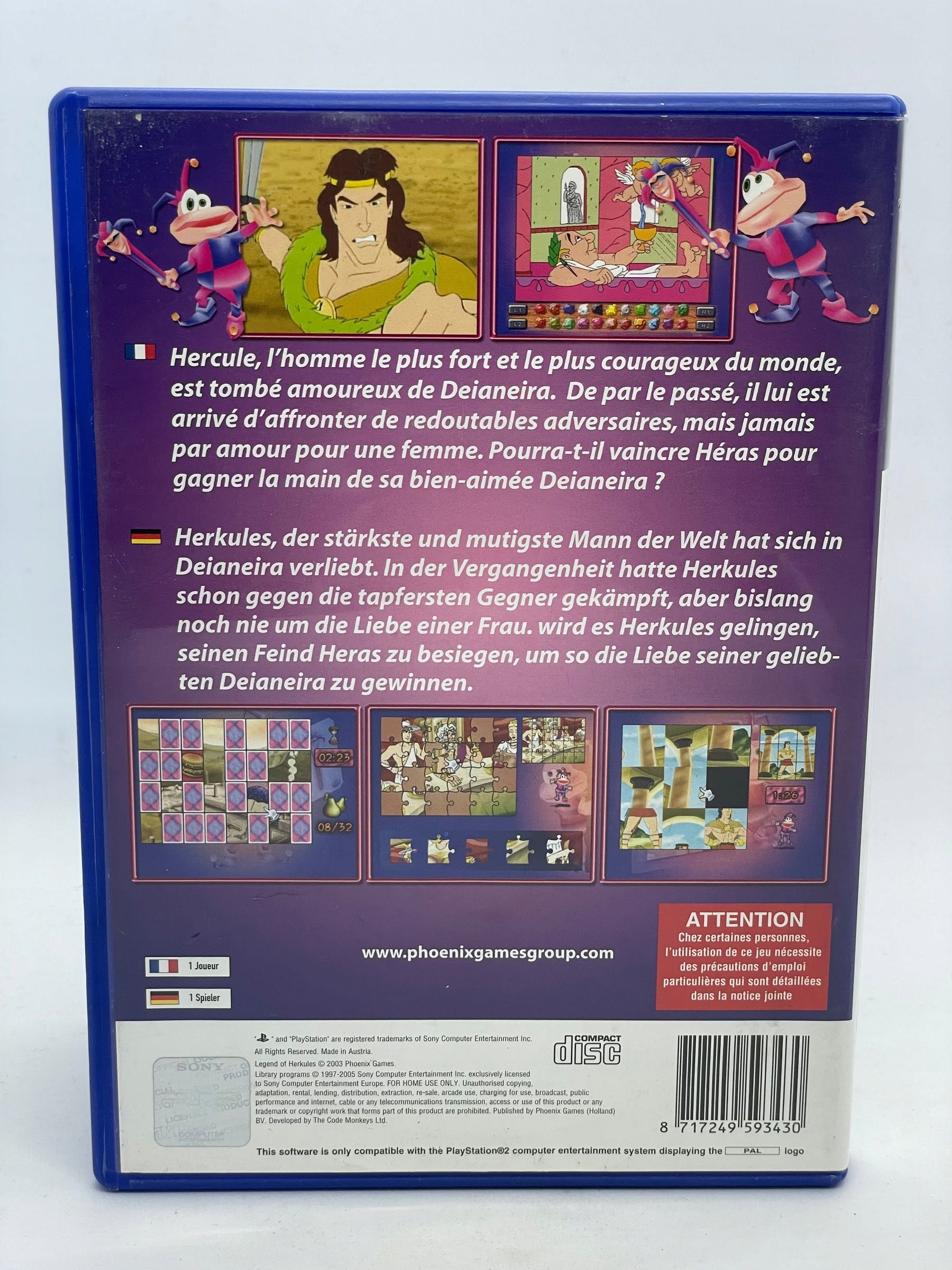 Gra Legend of Herkules PS2 Tematyka zręcznościowe