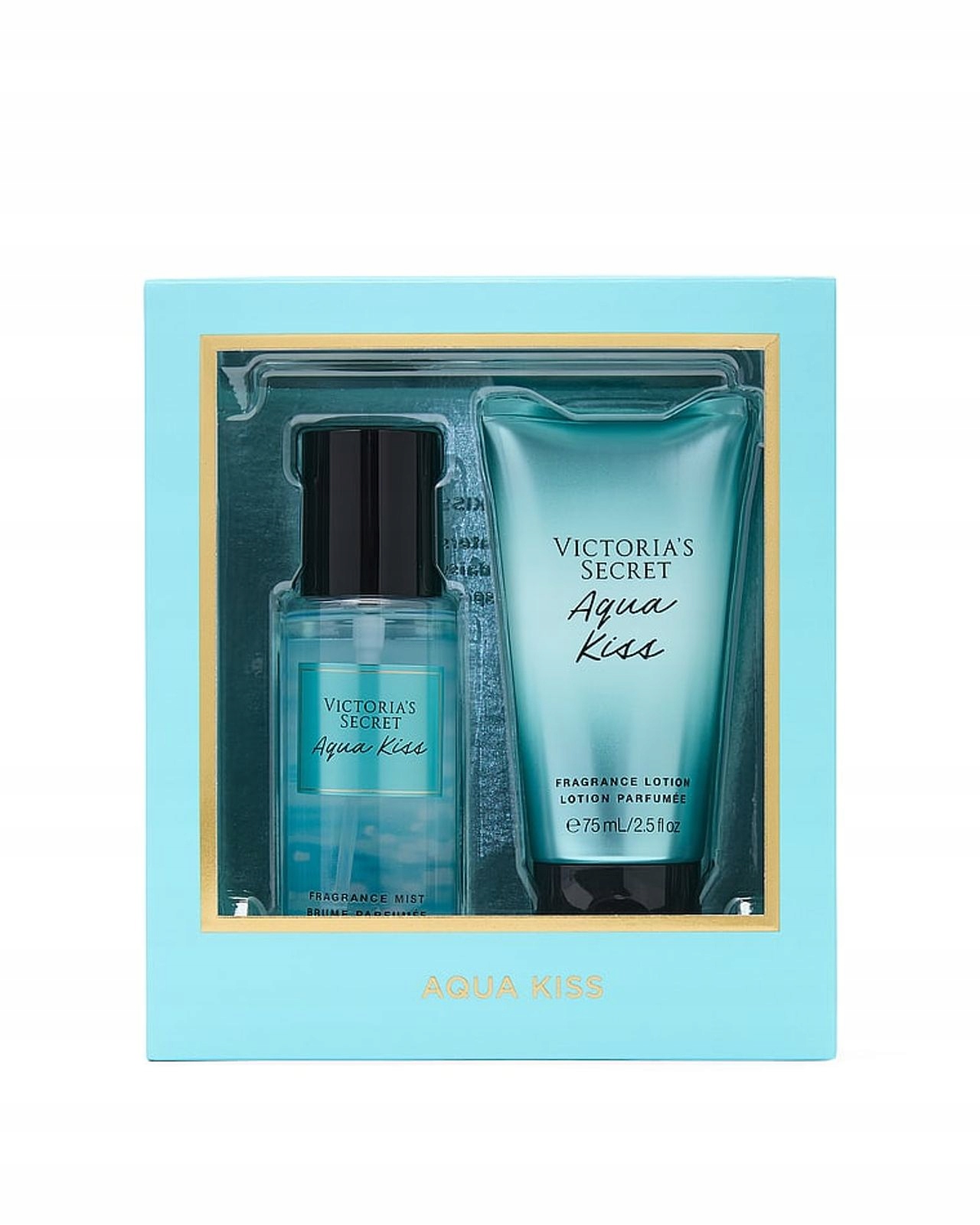 Victoria's Secret Aqua Kiss Zestaw Prezentowy Mgiełka Balsam 2 x 75 ml
