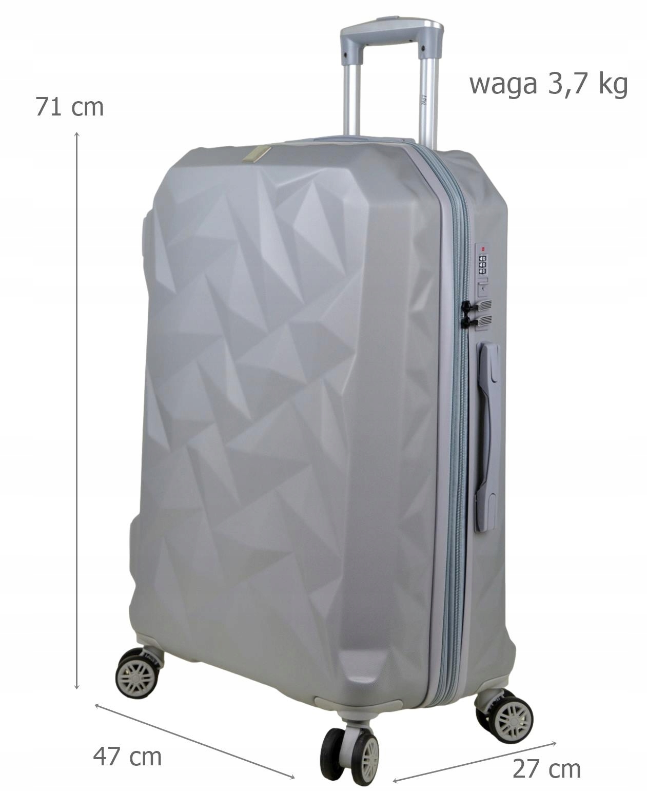 ВЕЛИКА ВАЛЯЗА-СОНЯЧНА СУМКА - CRYSTAL МОДЕЛЬ З ПОДОВЖУВАЧЕМ, місткість 80 ЛІТРІВ, інша марка