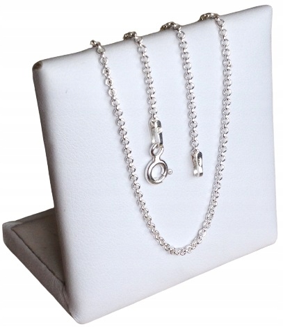 Łańcuszek srebrny naszyjnik+ medalik Aniołek Serce Kolekcja Prezent Komunijny 45cm