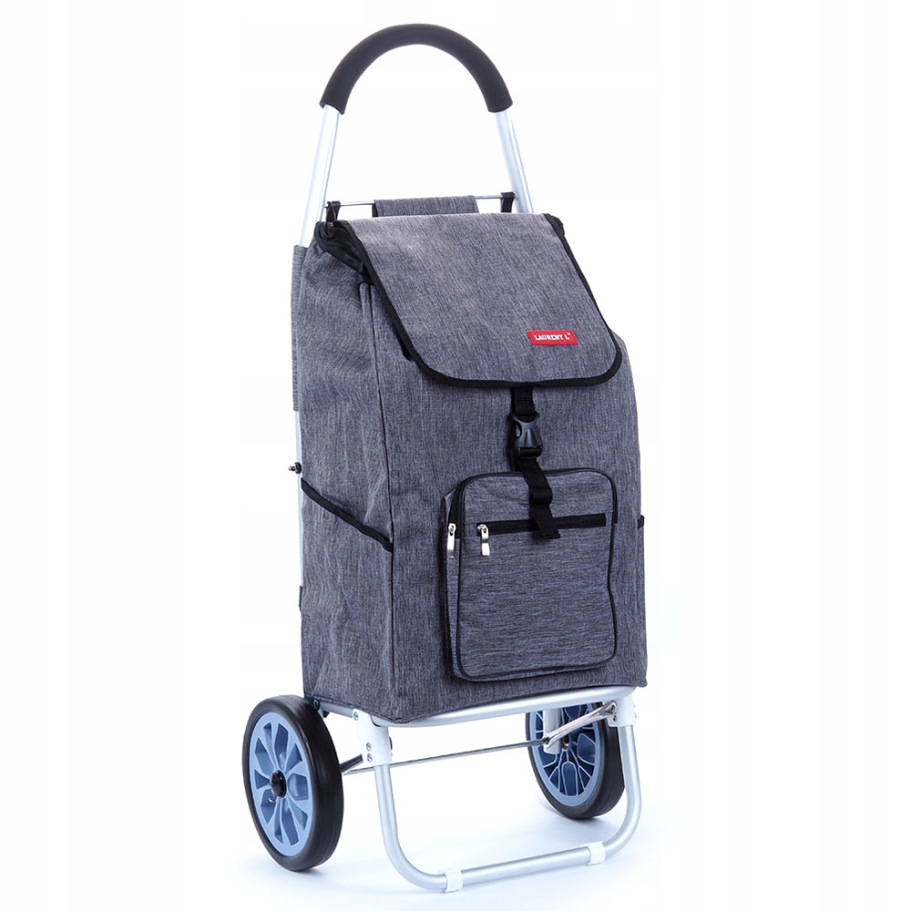 Nákupní vozík s taškou na velkých kolečkách s ložisky 40l