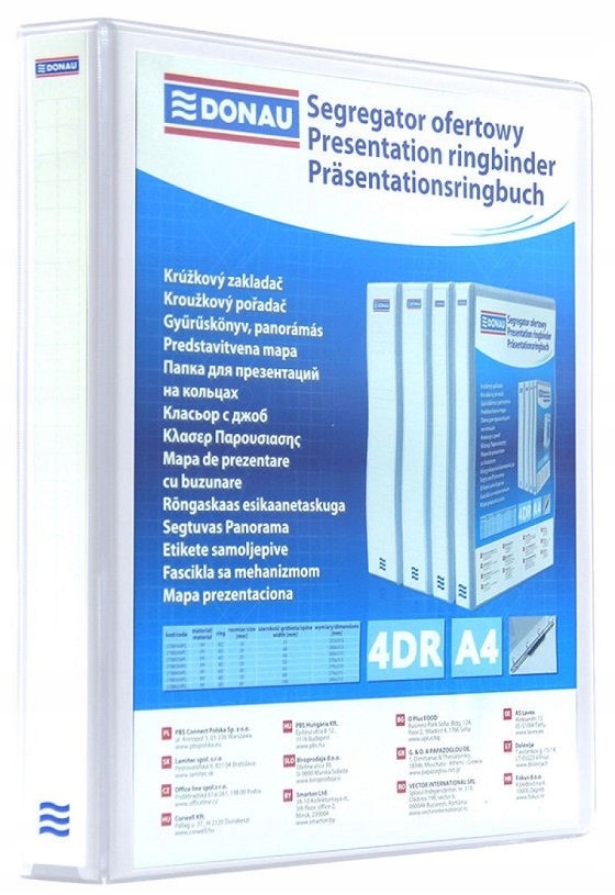 

Segregator Ofertowy Pp A4 4 Ringi 80mm Biały