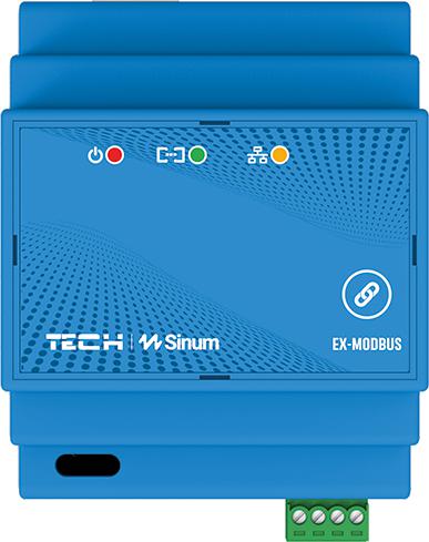 Extender signálu na Din lištu Ex-modbus Tech sterowniki