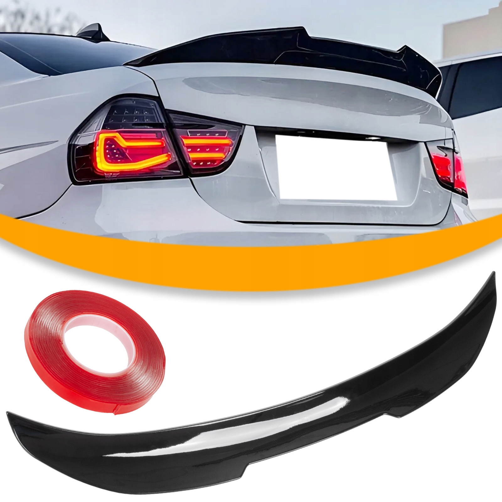 Spoiler Lotka M4 Černá Abs Spoiler Zadní Střešní Na Klapku Zadní M3 Bmw 3 E90