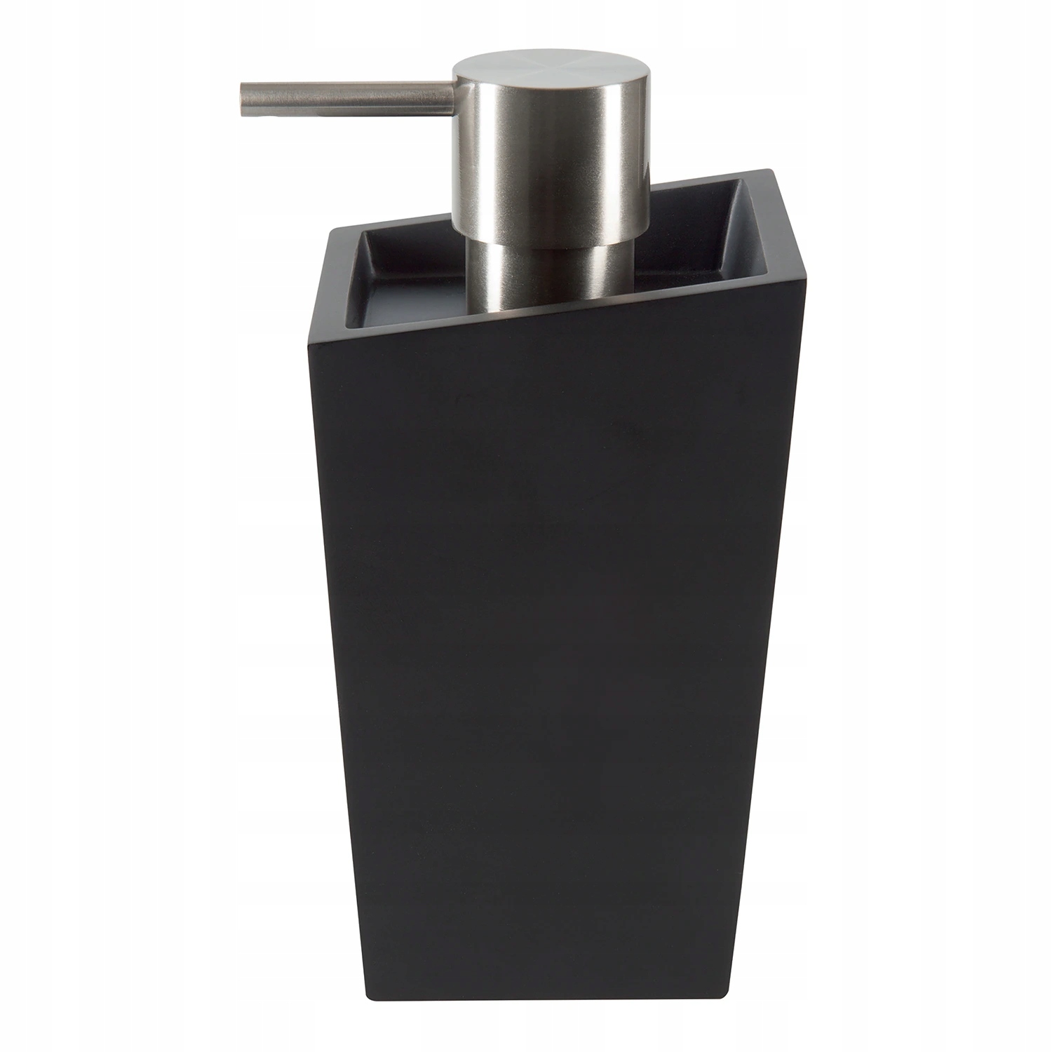 Spirella dávkovač mýdla Yoshi, matně černý, polyresin, nerez ocel, 350 ml