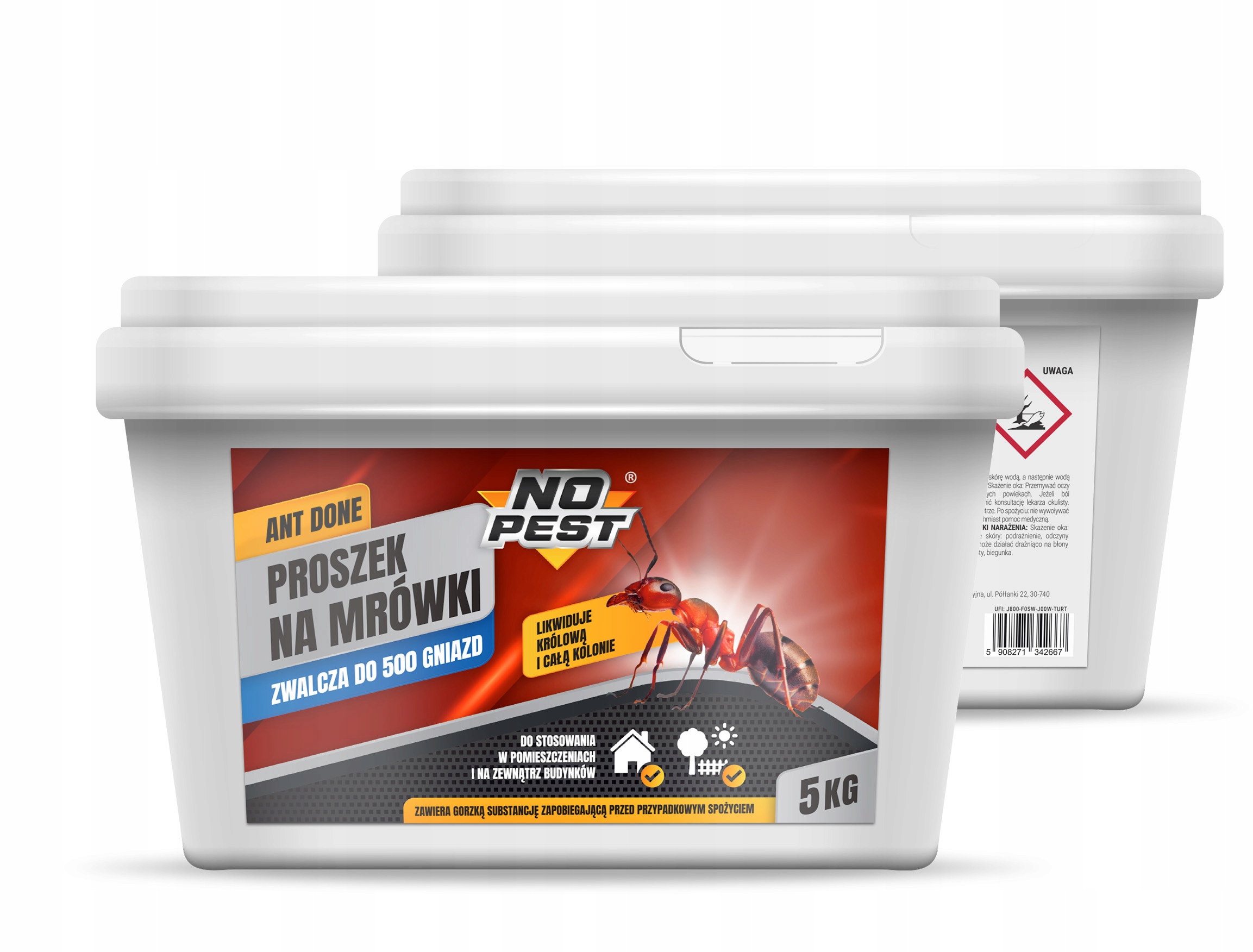 PROSZEK ŚRODEK PREPARAT GRANULAT NA MRÓWKI FARAONA MROWISKA 5KG NO PEST Kod producenta PROSZEK PRZECIW MRÓWKOM MROWISKOM NO PEST 5KG