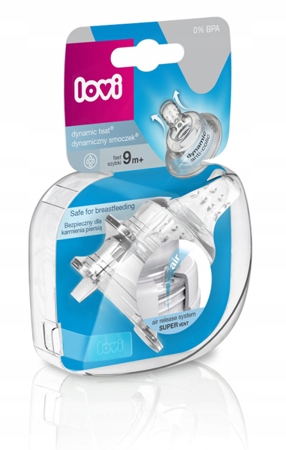 Lovi smoczek dynamiczny do butelki szybki 9m+