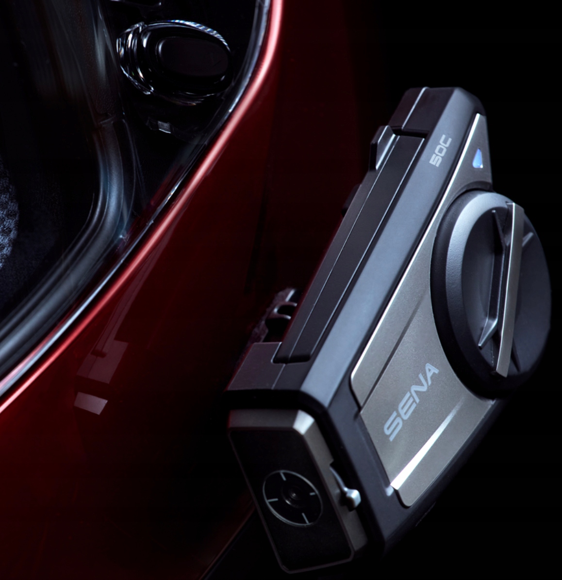 INTERKOM MOTOCYKLOWY SENA 50C 1600 RADIO KAMERA 4K Limit sparowania powyżej 6 interkomów