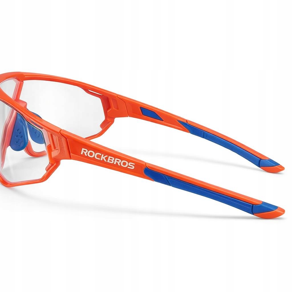 Okulary na rower dziecięce fotochromowe UV400 sportowe przezroczyste